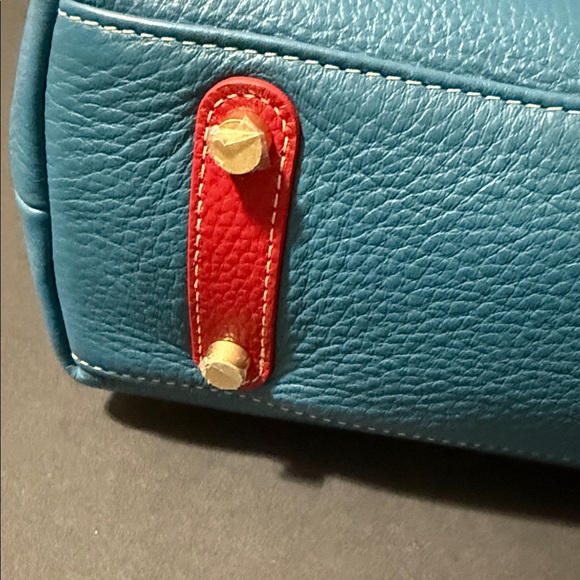 J. McLaughlin Teal Leather Shoulder Bag - Picture 4 of 11